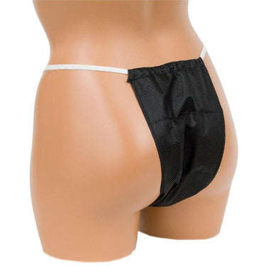 Canyon Rose Disposable Ladies Bikini / One Size Fits Most / Black / 25 Pack