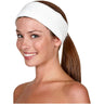 Canyon Rose Terrycloth Spa Headband / 3" Wide / White