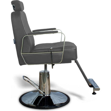 Caspian Heavy-Duty Reclining All-Purpose Salon Chair / Dark Grey by Hans Equipment
