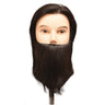 Celebrity Dylan Budget Bearded Human Hair Male Manikin / 19" Brown Hair