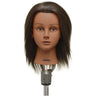 Celebrity Jasmine Ethnic Human Hair Manikin / 16" - 17" Dark Brown Hair