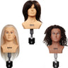 Celebrity - Mini Manikin Head Training Trio - 100% Human Hair - Britney Has Level 12 Blonde Hair, Miles Has Level 2 Brown Hair and Ciara Has Level 2 Brown Textured Hair