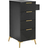 Celine Free-Standing Styling Station / Black by Deco Salon Furniture