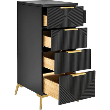 Celine Free-Standing Styling Station / Black by Deco Salon Furniture