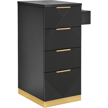 Celine Styling Station Side Cabinet / White by Deco Salon Furniture