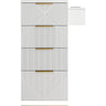 Celine Wall-Mount Styling Station Cabinet / White by Deco Furniture