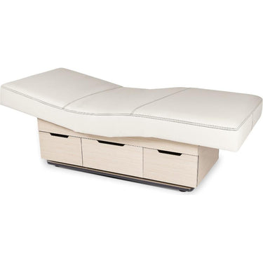 Century City Dual-Pedestal Spa Treatment Table with Pull-Out Drawer by Living Earth Crafts
