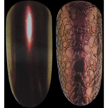 Chameleon Metallic Chrome Nail Pigment - Brown Green - Each