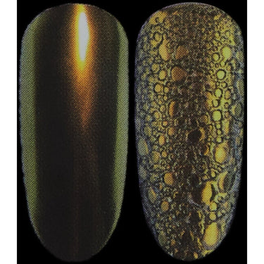Chameleon Metallic Chrome Nail Pigment - Dark Green Brown - Each