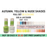 Chance Duo Autumn, Yellow & Nude Shades Collection / 36 Colors + Color Swatch - #289 - #318 by Cre8tion