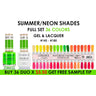 Chance Duo Summer & Neon Shades Collection / 36 Colors + Color Swatch - #145 - #180 by Cre8tion