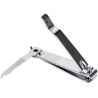 Chrome Plated Toe Nail Clipper / Wide Mouth - Straight Edge / 12 Pack