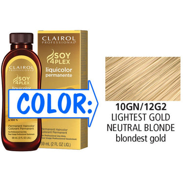 Clairol Professional Liquicolor Permanente - 10GN/12G2 Lightest Gold Neutral Blonde / 2 oz.