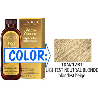 Clairol Professional Liquicolor Permanente - 10N/12B1 Lightest Neutral Blonde / 2 oz.
