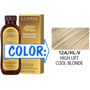 Clairol Professional Liquicolor Permanente - 12A/HL-V High Lift Cool Blonde / 2 oz.