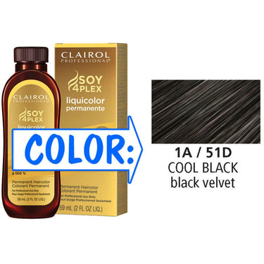 Clairol Professional Liquicolor Permanente - 1A/51D Cool Black / 2 oz.