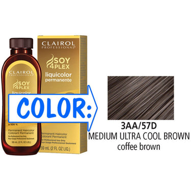 Clairol Professional Liquicolor Permanente - 3AA/57D Medium Ultra Cool Brown / 2 oz.