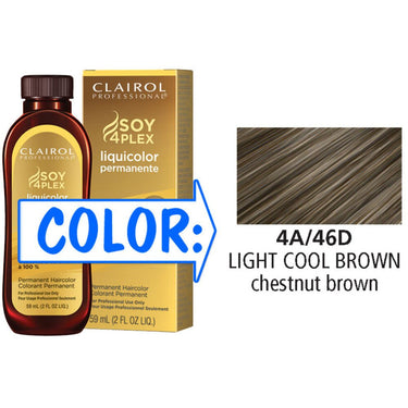 Clairol Professional Liquicolor Permanente - 4A/46D Light Cool Brown / 2 oz.
