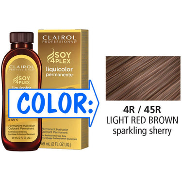 Clairol Professional Liquicolor Permanente - 4R/45R Light Red Brown / 2 oz.