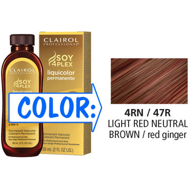 Clairol Professional Liquicolor Permanente - 4RN/47R Light Red Neutral Brown / 2 oz.