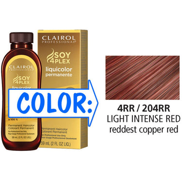 Clairol Professional Liquicolor Permanente - 4RR/204RR Light Intense Red / 2 oz.