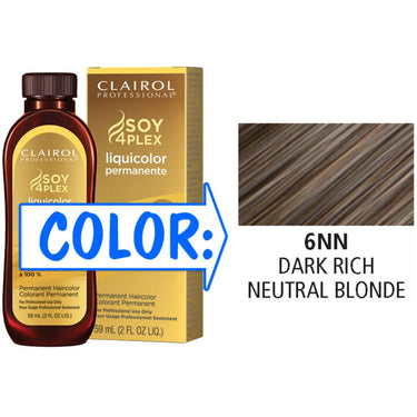 Clairol Professional Liquicolor Permanente - 6NN Dark Rich Neutral Blonde / 2 oz.