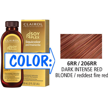 Clairol Professional Liquicolor Permanente - 6RR/206RR Dark Intense Red Blonde / 2 oz.
