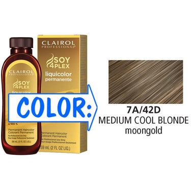 Clairol Professional Liquicolor Permanente - 7A/42D Medium Cool Blonde / 2 oz.