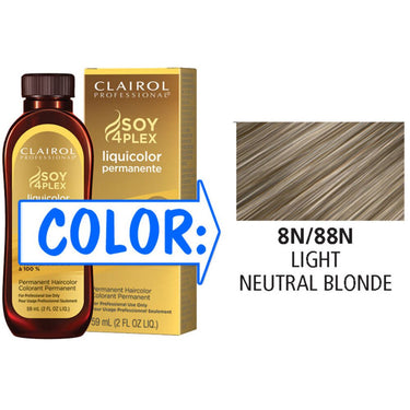 Clairol Professional Liquicolor Permanente - 8N/88N Light Neutral Blonde / 2 oz.