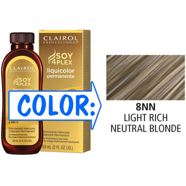 Clairol Professional Liquicolor Permanente - 8NN Light Rich Neutral Blonde / 2 oz.