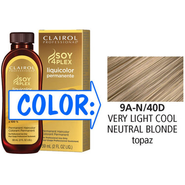 Clairol Professional Liquicolor Permanente - 9A-N/40D Very Light Cool Neutral Blonde / 2 oz.