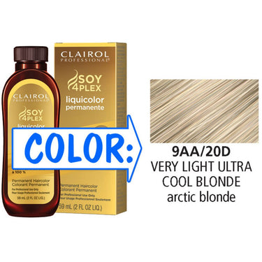 Clairol Professional Liquicolor Permanente - 9AA/20D Very Light Ultra Cool Blonde / 2 oz.