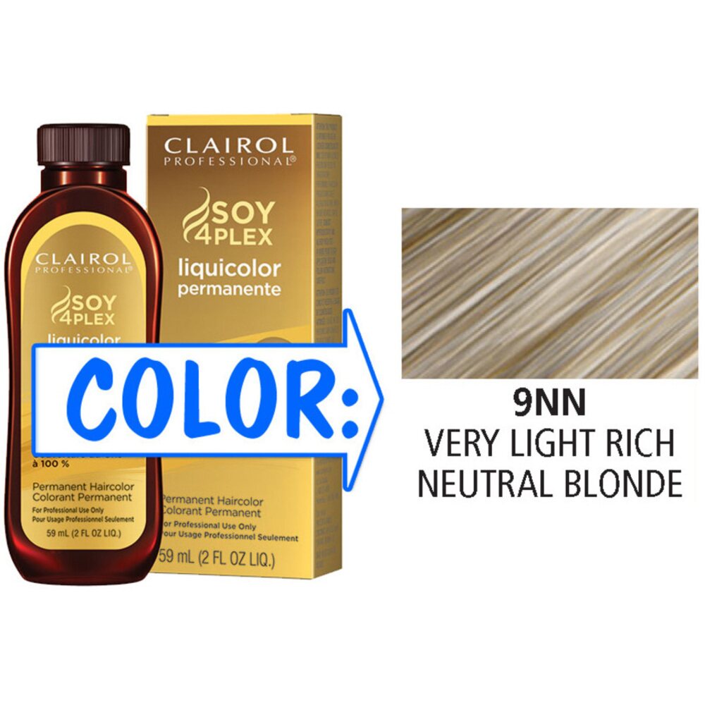 9nn Color 9NN Very Light Rich Neutral Blonde Professional Permanent Liquid Hair ...