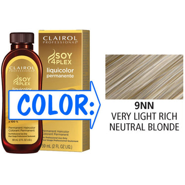 Clairol Professional Liquicolor Permanente - 9NN Very Light Rich Neutral Blonde / 2 oz.
