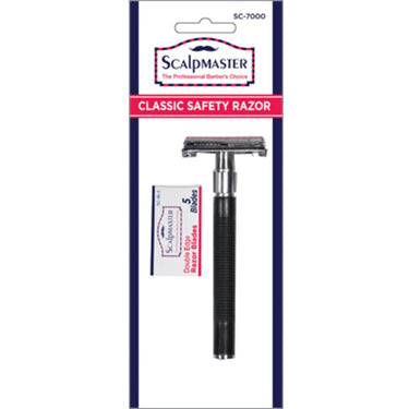 Classic Safety Razor with Replacement Blades by Scalpmaster
