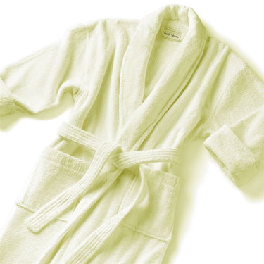 Classic Shawl Collar Robe - Full Loop Terry 100% Cotton - 14 oz. / Ecru by Boca Terry