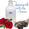 Cleansing Milk With Rose / 3 Bottles X 20.2 fl. oz. (600 mL.) = 60.6 oz. Total (1.8 Liters) by Endear Skin Care Solutions