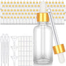 Clear 1 oz. Glass Dropper Bottles for Spa & Salon / Case of 100