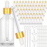 Clear 2 oz. Glass Dropper Bottles for Spa & Salon / Case of 50