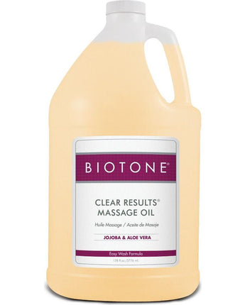 Clear Results Massage Oil . With Jojoba Oil & Aloe Vera / 1 Gallon by Biotone