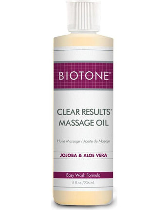 Clear Results Massage Oil / With Jojoba Oil & Aloe Vera / 8 oz. by Biotone