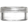 Clear Sampling Jar with Threaded Cap - 3 Grams - 0.1 oz. Each / Case of 900 Jars