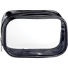 Clear Sided Metallic Cosmetic Bag - Black - 6" x 2" x 3" / Pack of 24
