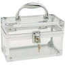 Clear Small Cosmetic Train Case - Storage &amp; Organizer for Nail Tools &amp; Cosmetics - Each