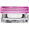 Clear Square Sample Jars with Pink Round Caps - 0.1 oz - 3 mL. / 500 Pack