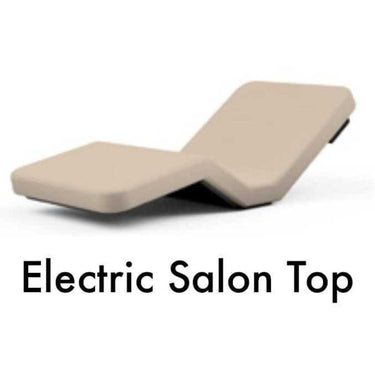 Clodagh Gemini Electric Adjustable Height Spa Table / Electric Salon Single-Piece Top / Cabinet Storage by Oakworks
