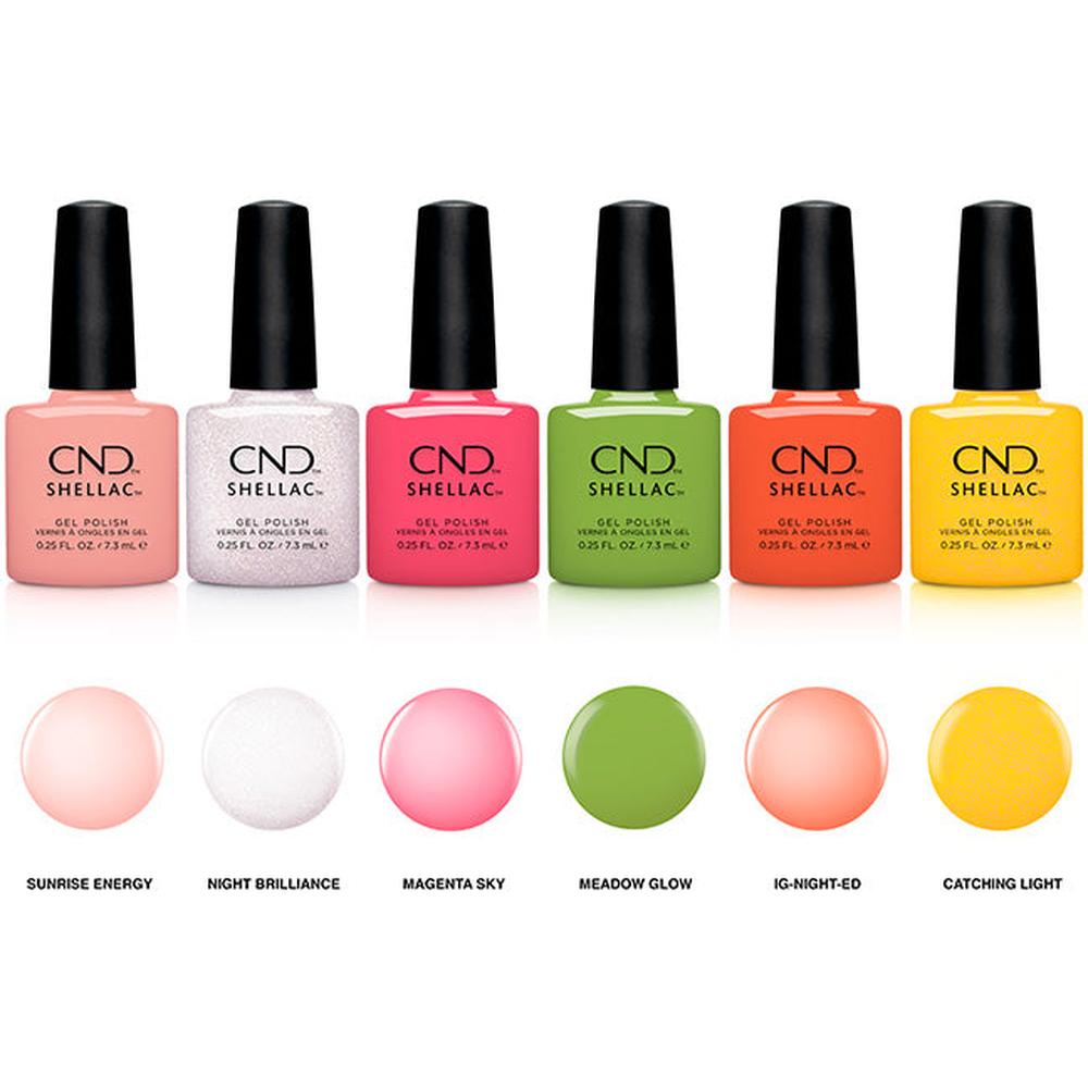 CND Shellac Gleam & Glow Collection Pop Display / 16 Pieces + Display ...