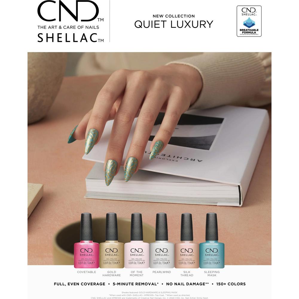 Thread Shellac CND Shellac Quiet Luxury Collection - Silk Thread #495 / 0.25 fl oz ...