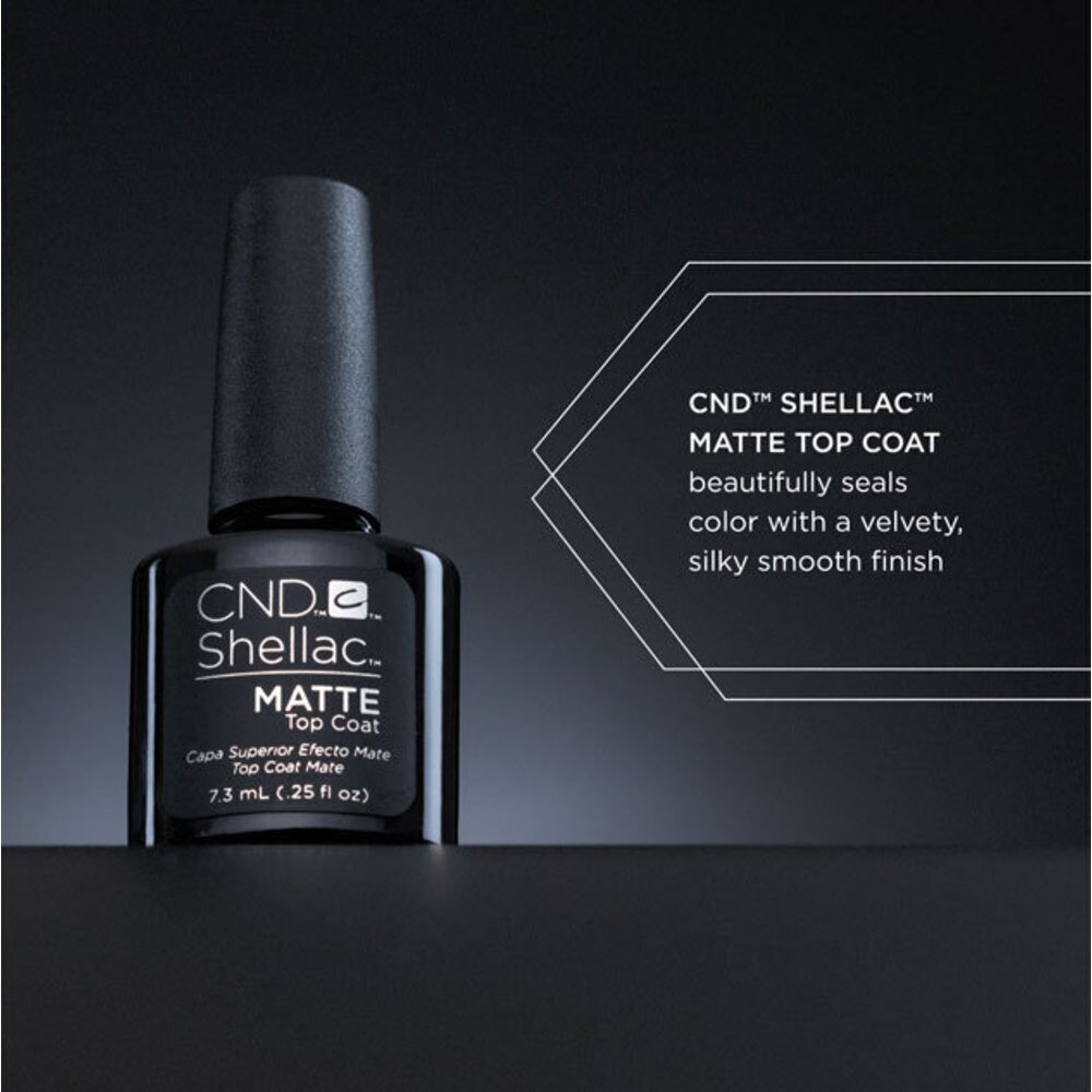 Matte Shellac CND Shellac Special Effect Top Coat - Matte Top Coat / 0.25 oz. – Pure ...