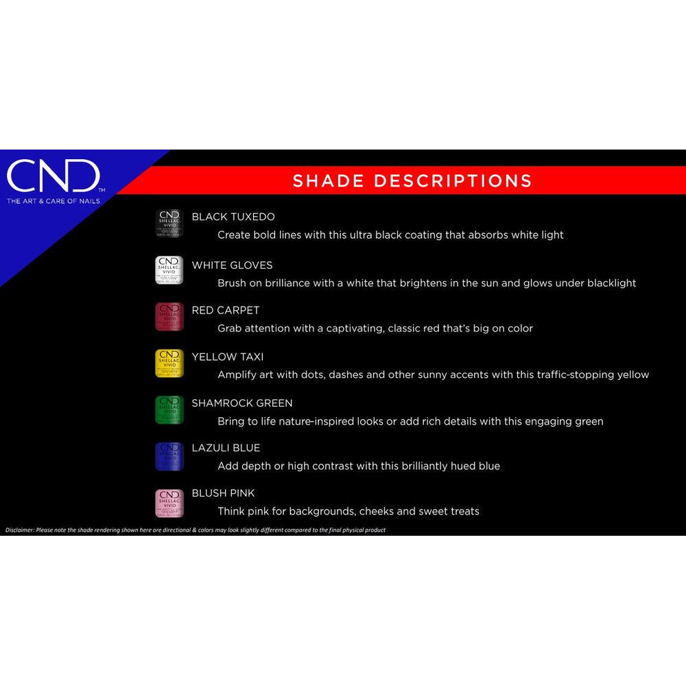 Pre Made Shellac CND Shellac - Vivid Collection - Pre-Pack / All 7 Colors! – Pure Spa Direct